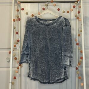 JANE & DELANCEY Half Sleeve Stone Washed Top Size Medium